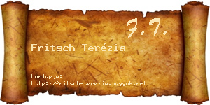 Fritsch Terézia névjegykártya